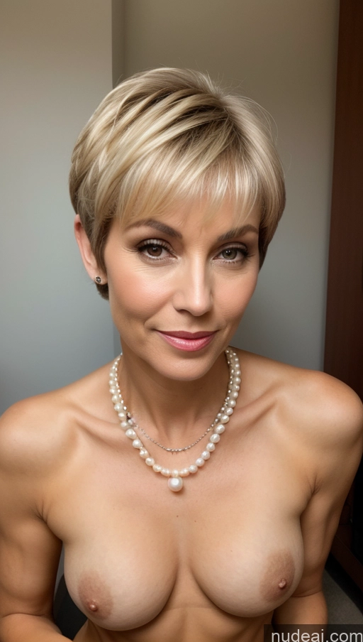 related ai porn images free for Perfect Body Sexy Face Short Hair Perfect Boobs 50s Pearl Jewelry Czech