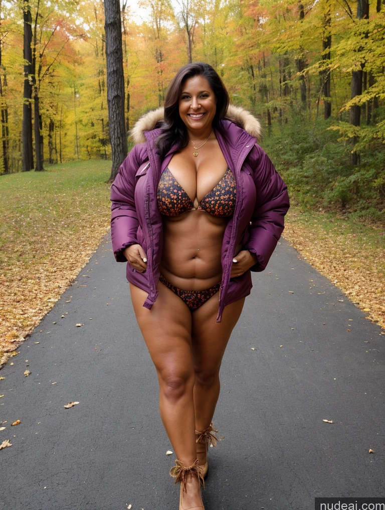 related ai porn images free for One Busty Huge Boobs Thick Tanned Skin 60s Laughing Front View Microkini Thong Lumberjack Parka Halloween Native American