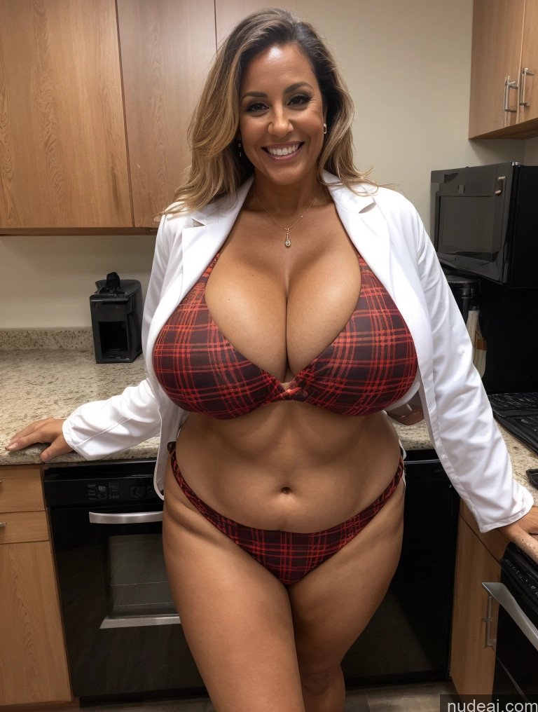 related ai porn images free for One Busty Huge Boobs Thick Tanned Skin 60s Laughing Front View Microkini Thong Lumberjack Lab Coat Halloween