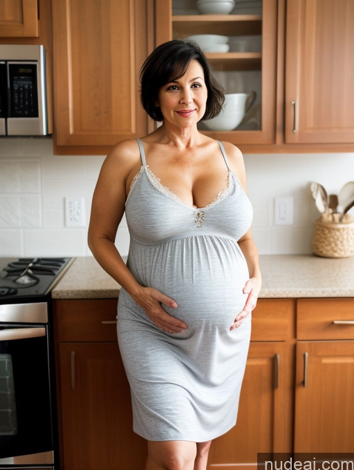 related ai porn images free for Milf One Huge Boobs Big Hips Pregnant Short 50s Sad Black Hair Short Hair White Kitchen Stockings Nightgown
