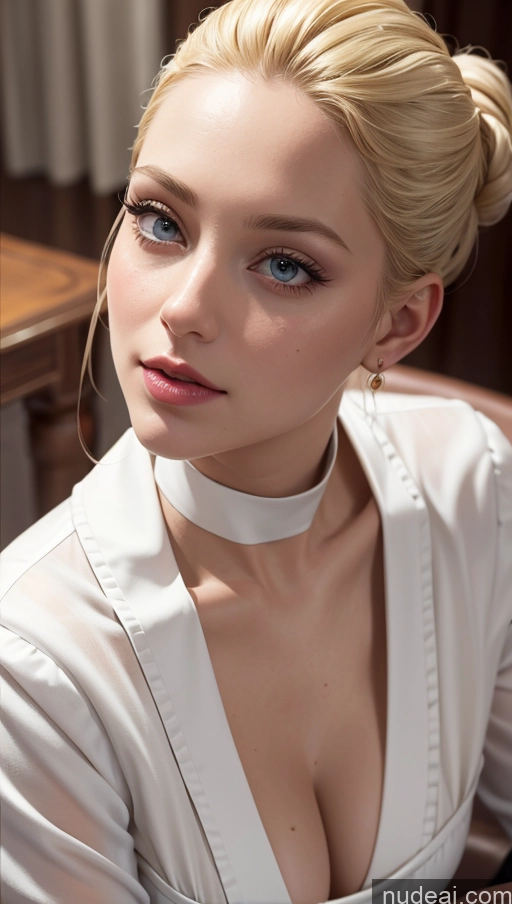related ai porn images free for Close-up View Maid Blonde Slicked