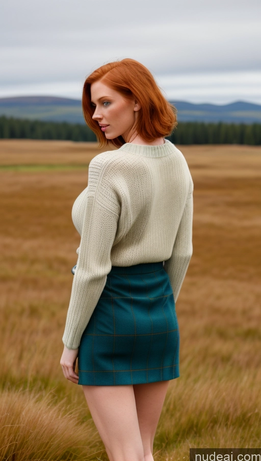related ai porn images free for Busty Perfect Boobs Beautiful Skinny Abs Long Legs Tall Perfect Body 20s Ginger Bobcut Irish Skin Detail (beta) Meadow Kilt Sweater Deep Blue Eyes Back View