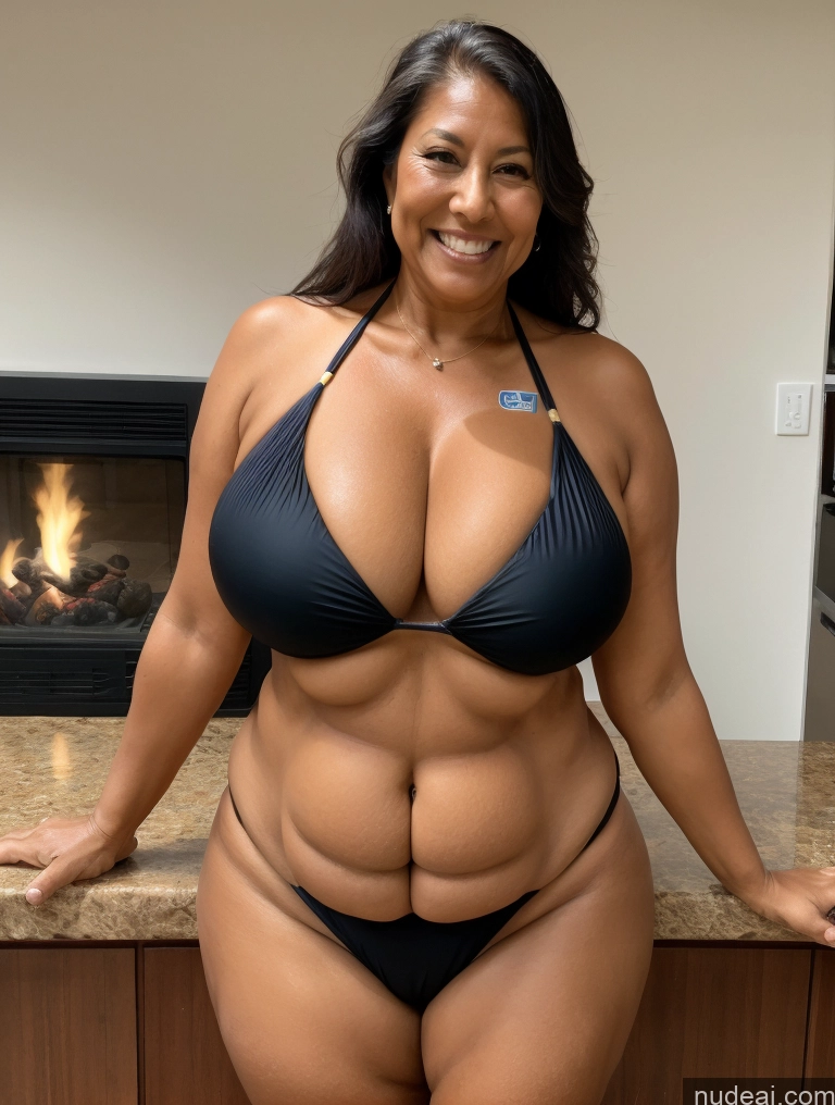 related ai porn images free for One Busty Huge Boobs Thick Tanned Skin 60s Laughing Front View Microkini Thong Native American Maid