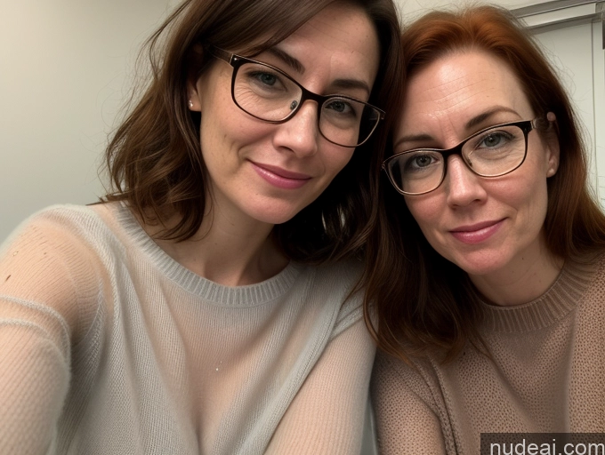 related ai porn images free for 50s Irish Skinny Tall Glasses Brunette Messy Long Skirt Mini Skirt Sweater Transparent Happy Angry Sexy Face Two Office