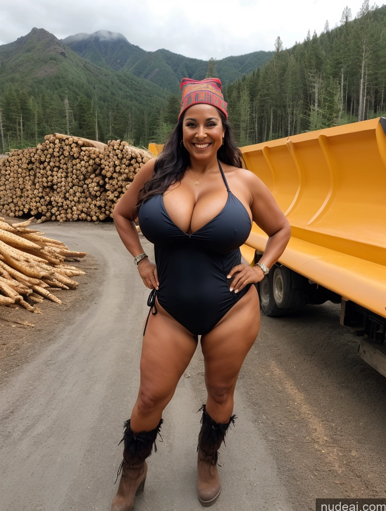 related ai porn images free for One Busty Huge Boobs Thick Tanned Skin 60s Laughing Front View Microkini Thong Witch Polynesian Construction Worker Lumberjack