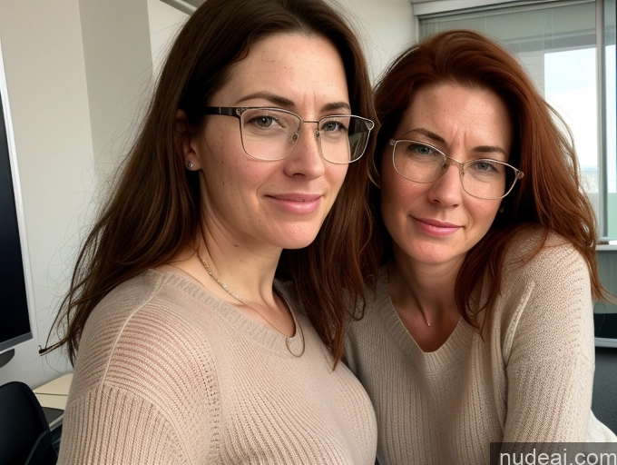 related ai porn images free for 50s Irish Skinny Tall Glasses Brunette Messy Long Skirt Mini Skirt Sweater Transparent Happy Angry Sexy Face Office Two Massage