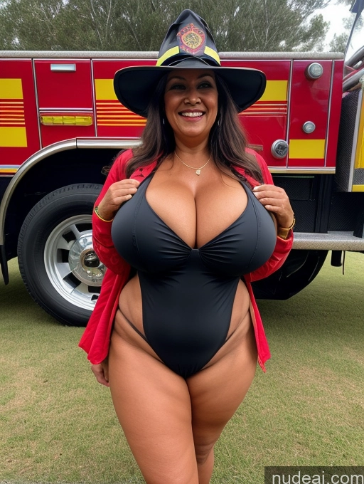 related ai porn images free for One Busty Huge Boobs Thick Tanned Skin Laughing Front View Microkini Thong Brazilian 70s Witch Firefighter Jacket Hat
