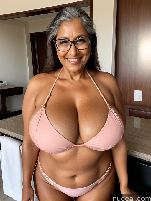 related ai porn images free for One Busty Huge Boobs Thick Tanned Skin Laughing Front View Microkini Thong 70s Glasses Indian Lab Coat Maid