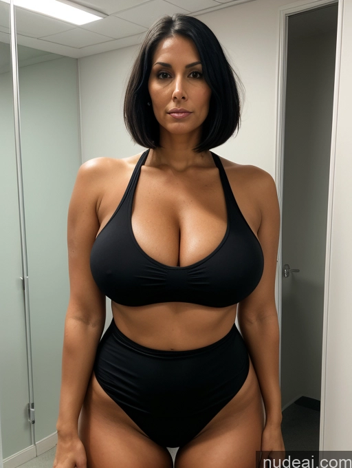 related ai porn images free for Tank Top Spandex Pantyhose Tall Tanned Skin Huge Boobs Tattoos Cleavage Bright Lighting Black Hair Bobcut Front View Milf Changing Room Sad 30s Serious Shocked