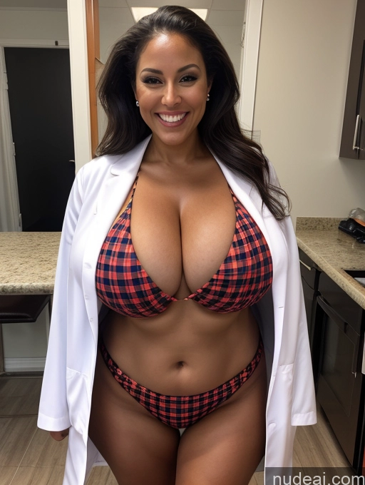 related ai porn images free for One Busty Huge Boobs Thick Tanned Skin 60s Laughing Front View Microkini Thong Lumberjack Lab Coat Halloween