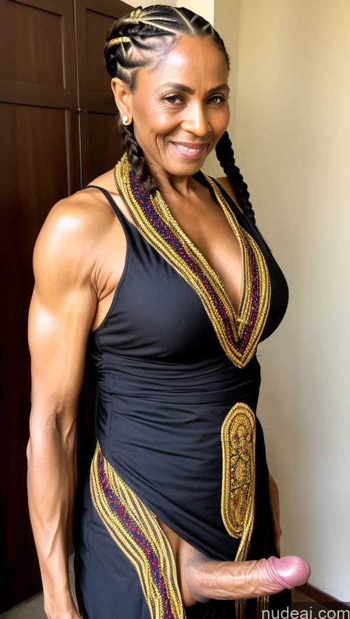 related ai porn images free for Milf 70s Black Hair Braided Wearing Blackdresslora Trans Girl With Erect Penis Ethiopian Muscular Abs Traditional