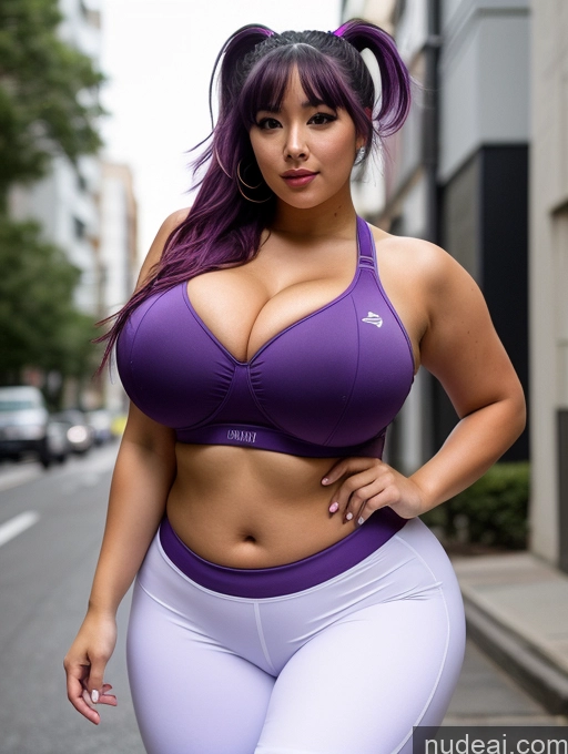 related ai porn images free for Sorority One Busty Huge Boobs Big Ass Big Hips Thick 20s Sexy Face Purple Hair Pigtails Japanese Street Front View Cleavage Bright Lighting Detailed Sports Bra