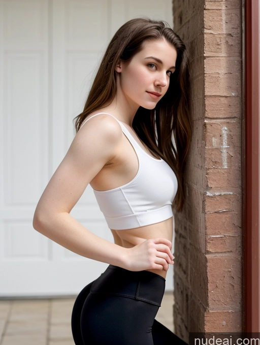 related ai porn images free for Fairer Skin Pubic Hair 18 Yoga Pants Tank Top Side View Small Tits