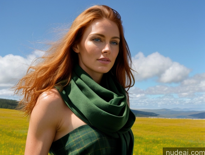 related ai porn images free for Busty Perfect Boobs Beautiful Muscular Skinny Abs 20s Deep Blue Eyes Miss Universe Model Perfect Body Ginger Irish Skin Detail (beta) Meadow T-pose Kilt Detailed Long Hair Scarf Side View