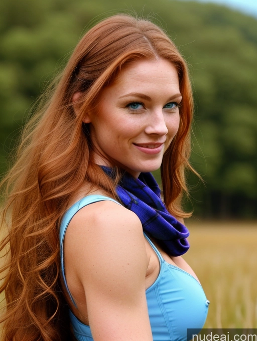 related ai porn images free for Miss Universe Model Busty Perfect Boobs Beautiful Muscular Skinny Abs Perfect Body Long Hair 20s Ginger Skin Detail (beta) Meadow Kilt Detailed Deep Blue Eyes Scarf Happy Carry On Back Hug From Behind Kisses Irish