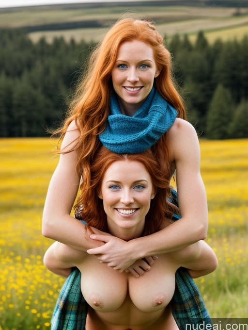 related ai porn images free for Busty Perfect Boobs Beautiful Muscular Skinny Abs Perfect Body Long Hair 20s Happy Ginger Skin Detail (beta) Meadow Kilt Detailed Deep Blue Eyes Irish Scarf Lingerie Model Carry On Back Hug From Behind