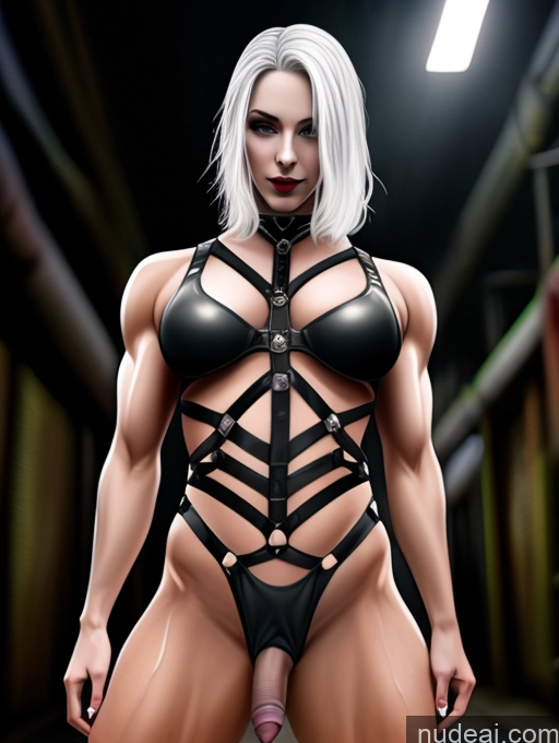 related ai porn images free for Bodybuilder Trans Girl With Erect Penis Gothic Punk Girl Fairer Skin Serious White Hair Slicked Hell Bondage Outfit/Dominatrix 拘束带装 Transparent Dark Lighting Detailed Cwgr, Girl, Pov, Penis, Beautiful Muscular Long Legs Tall Pubic Hair Lipstick Oiled Body