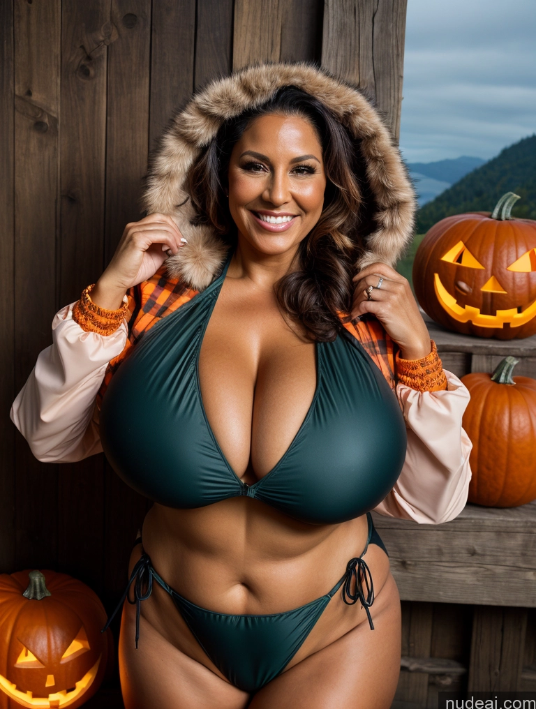 related ai porn images free for One Busty Huge Boobs Thick Tanned Skin Laughing Front View Microkini Thong 60s Latina Lumberjack Halloween Parka