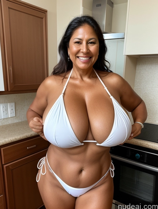 related ai porn images free for One Busty Huge Boobs Thick Tanned Skin Laughing Front View Microkini Thong 60s Native American Maid