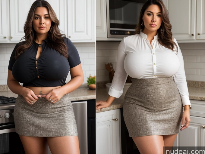 related ai porn images free for Woman Busty Huge Boobs Big Ass Thick Chubby Big Hips 40s Brunette Serious Long Hair White Skin Detail (beta) Kitchen Full Frontal Blouse Mini Skirt
