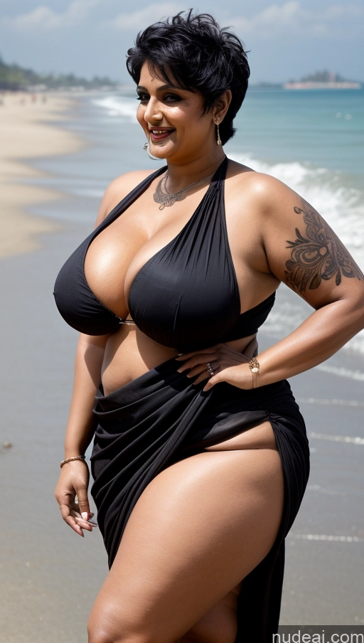 related ai porn images free for Milf Busty Huge Boobs Beautiful Tattoos Big Ass Thick Big Hips Tall Dark Skin Laughing Indian Cyberpunk Close-up View Goth Sari Cleavage Detailed Sexy Face 50s Fat Beach Pixie