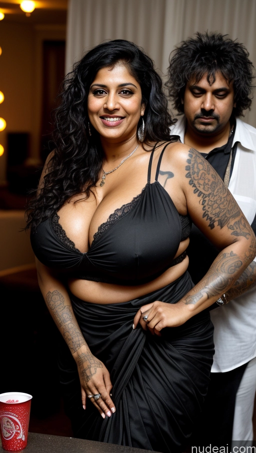 related ai porn images free for Milf Busty Huge Boobs Beautiful Tattoos Big Ass Thick Fat Big Hips Tall Dark Skin 50s Laughing Messy Indian Cyberpunk Close-up View Goth Sari Cleavage Detailed Sexy Face Party
