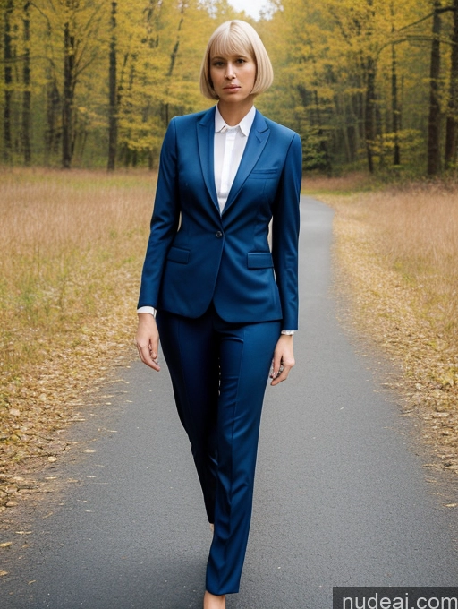related ai porn images free for Woman Tall Thick 40s Blonde Bobcut Swedish Simple Suit One T-pose