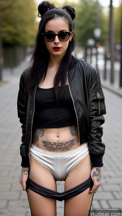 related ai porn images free for Woman One Small Tits Beautiful Tattoos Short Big Hips 18 Black Hair Jewelry Dark Lighting Partially Nude German Goth Nude Lipstick Unpants Sunglasses Hair Bun Dark Fantasy Street Bomber Mini Skirt