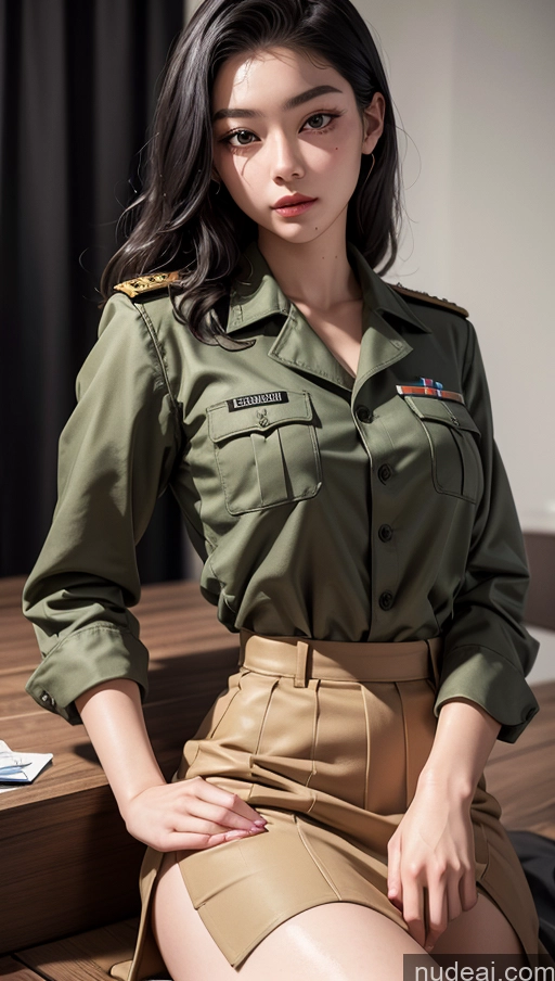 related ai porn images free for Close-up View Korean Military Small Tits Black Hair Slicked 18 Micro Skirt