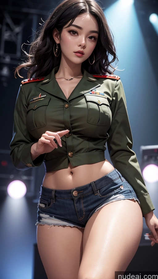 related ai porn images free for Close-up View Korean Military Black Hair Big Hips Dark Lighting Long Hair Short Shorts Perfect Boobs Stage