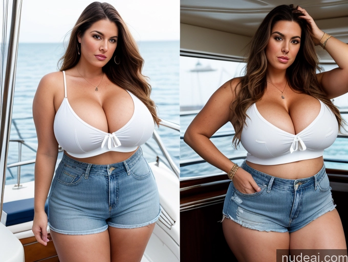 related ai porn images free for Woman One Busty Huge Boobs Big Ass Thick Big Hips Pubic Hair Long Hair 40s Serious Brunette White Cleavage Tall Long Legs Full Frontal Blouse Yacht Daisy Dukes Chubby