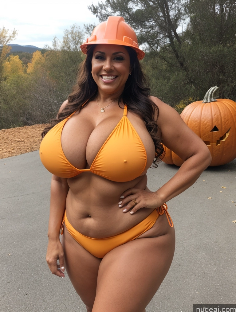 related ai porn images free for One Busty Huge Boobs Thick Tanned Skin 60s Laughing Front View Microkini Thong Latina Lumberjack Halloween Construction Worker