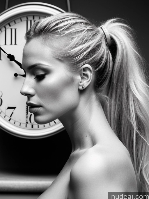 related ai porn images free for Woman Perfect Boobs Perfect Body Blonde Ponytail Latina Surrealist Side View 20s