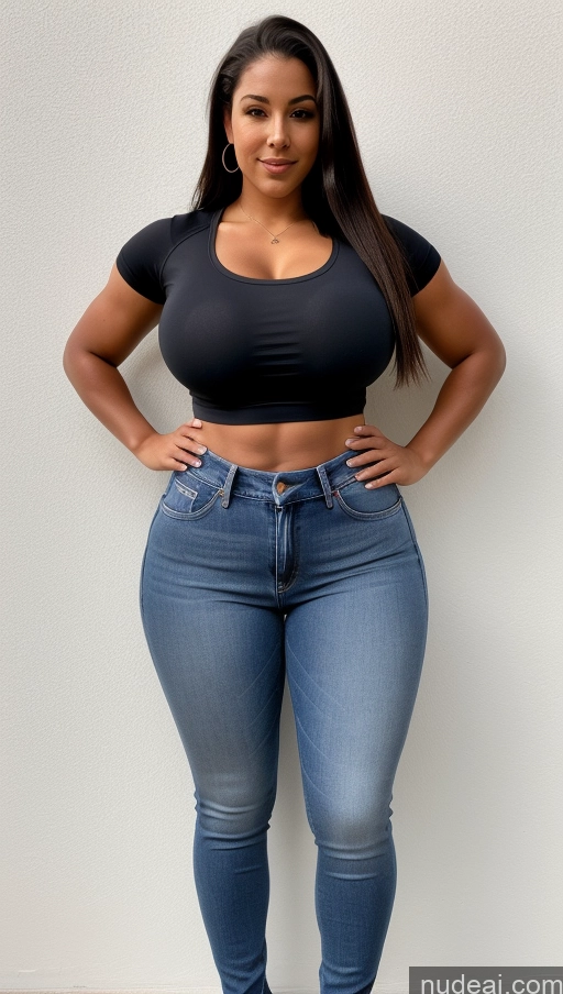 related ai porn images free for Athlete Perfect Boobs Big Hips Big Ass Jeans Front View