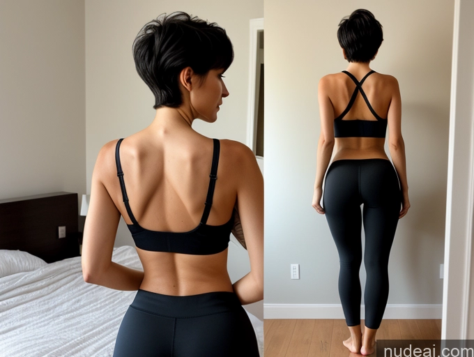 related ai porn images free for Czech Black Hair Yoga Pants Shirt Back View Pixie Skinny Bedroom Tall 30s Small Tits
