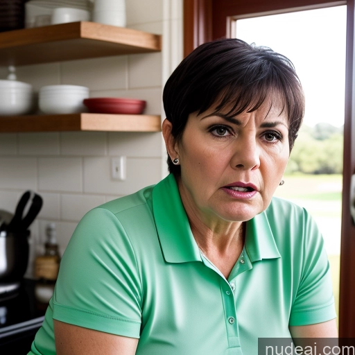 related ai porn images free for Black Hair Pixie Busty Czech Short 60s Golf Shirt Milf Serious Thick Shocked Angry Kitchen Close-up View Cooking