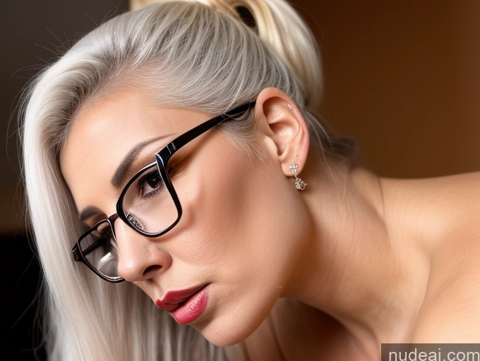 related ai porn images free for Czech Tall Busty Glasses Blouse Jeans White Hair Ponytail Two Side View 70s Pouting Lips Cumshot