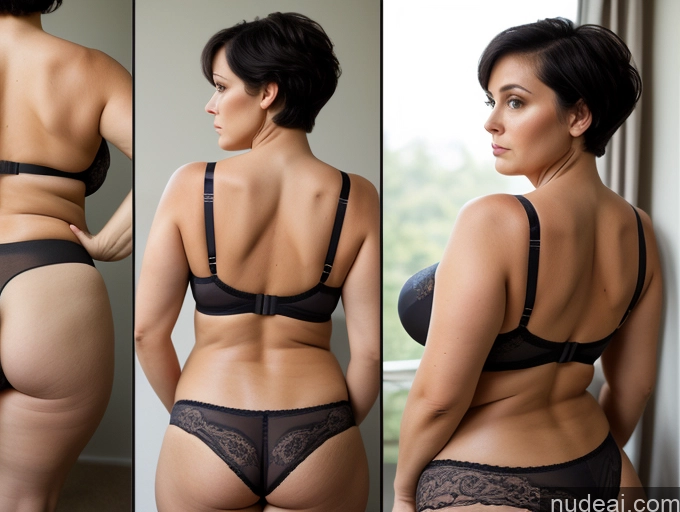 related ai porn images free for 60s Czech Short Busty Serious Black Hair Pixie Back View Bra Panties Big Hips Chubby