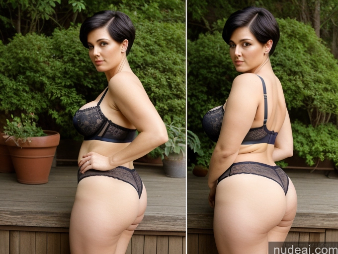 related ai porn images free for 60s Czech Short Busty Serious Black Hair Pixie Back View Bra Panties Big Hips Chubby Bending Over 60s