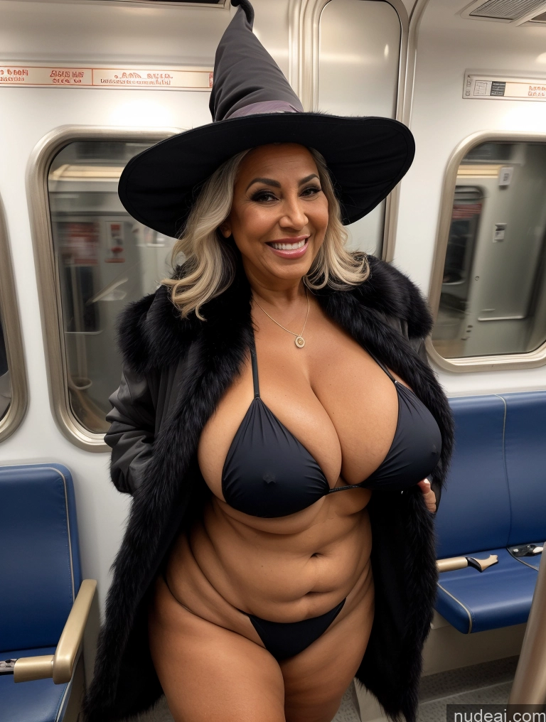 related ai porn images free for One Busty Huge Boobs Thick Tanned Skin Laughing Front View Microkini Thong Witch 70s Latina Train Fur Jacket