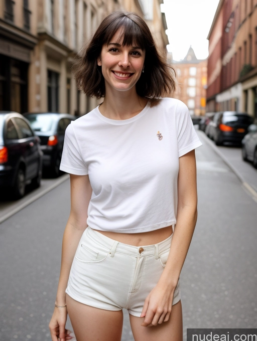 related ai porn images free for Woman Small Tits Small Ass Skinny Tall Pubic Hair 30s Happy Black Hair Fairer Skin Bangs British Street Shirt