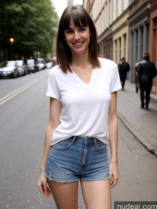 related ai porn images free for Woman Small Tits Small Ass Skinny Tall Pubic Hair 30s Happy Black Hair Fairer Skin Bangs British Street Shirt