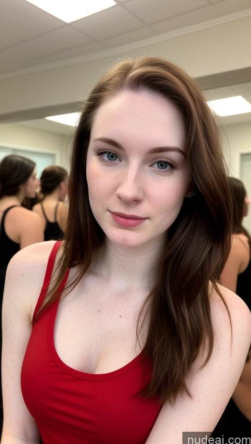 related ai porn images free for Close-up View Tank Top 18 Fairer Skin Casual Slicked Brunette Party