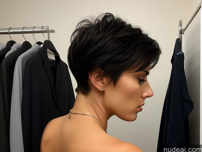 related ai porn images free for 30s Czech Black Hair Pixie Tall Skinny Small Tits Small Ass Bra Back View Angry Serious Long Legs Changing Room Bending Over One