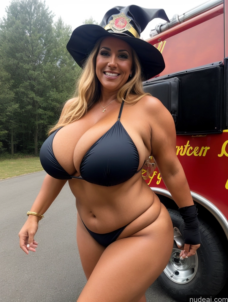 related ai porn images free for One Busty Huge Boobs Thick Tanned Skin Laughing Front View Microkini Thong 60s Western Witch Lumberjack Firefighter