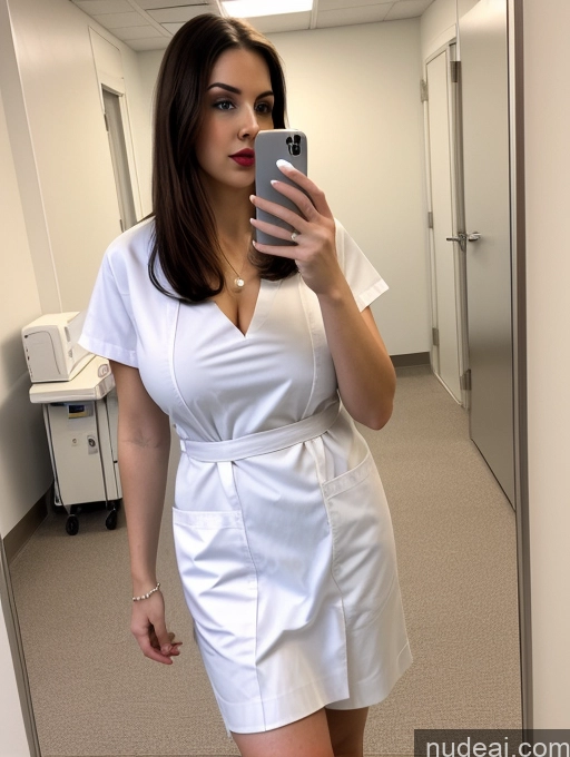 related ai porn images free for Woman One Beautiful Big Ass Fairer Skin Lipstick Perfect Boobs 20s Brunette Long Hair White Seductive Sexy Face Mirror Selfie Hospital Front View Nurse