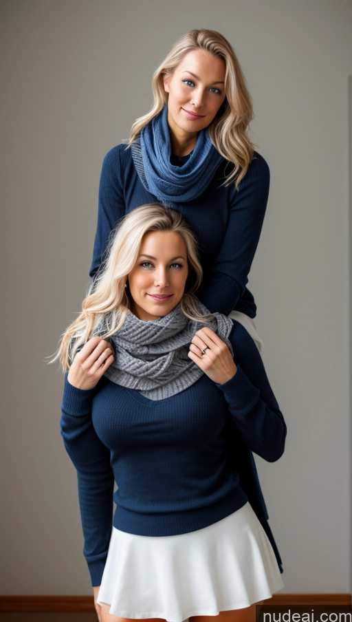 related ai porn images free for Two Busty Perfect Boobs Beautiful Skinny Abs Perfect Body Scandinavian Chemise Mini Skirt Scarf Detailed Carry On Back Hug From Behind Sexy Face 40s 3d Wife Or Girlfriend