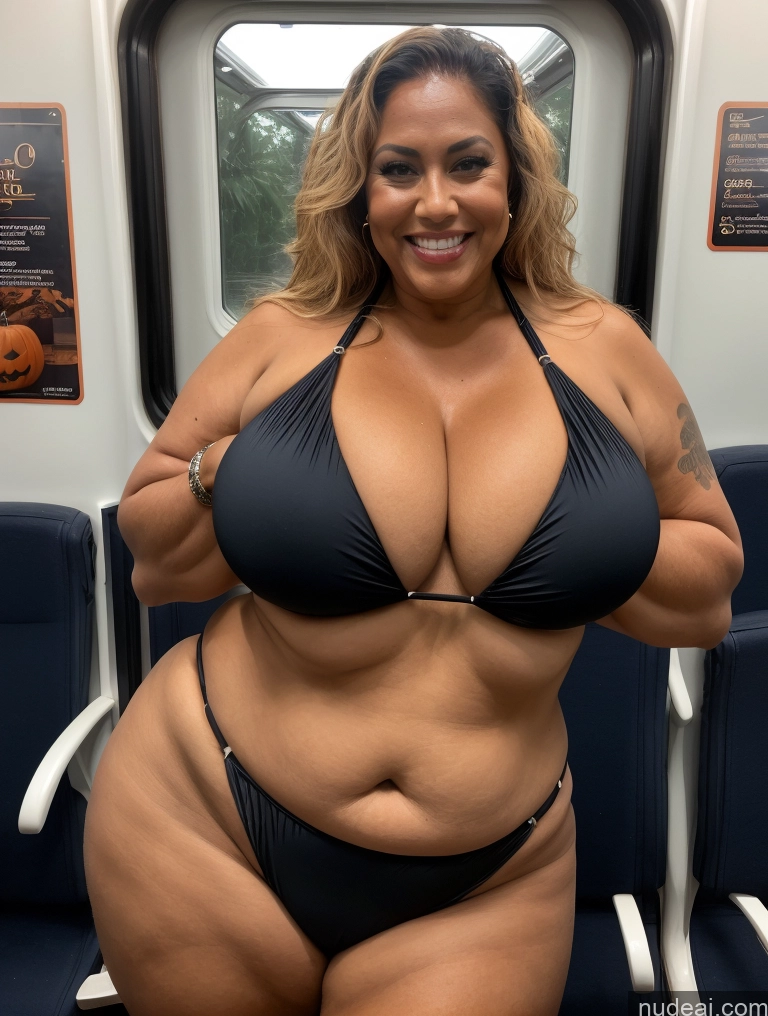 related ai porn images free for One Busty Huge Boobs Thick Tanned Skin Laughing Front View Microkini Thong 60s Lumberjack Halloween Train Polynesian