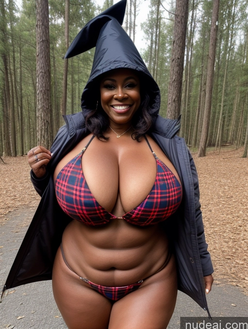 related ai porn images free for One Busty Huge Boobs Thick Tanned Skin Laughing Front View Microkini Thong Nigerian 60s Lumberjack Parka Witch