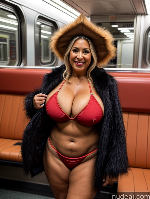 related ai porn images free for One Busty Huge Boobs Thick Tanned Skin Laughing Latina 70s Train Front View Microkini Thong Witch Fur Jacket Firefighter